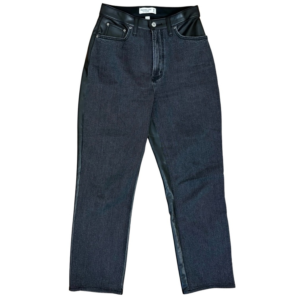 Abercrombie & Fitch The Ankle Straight Ultra High Rise Curve‎ Love Size 28/6R